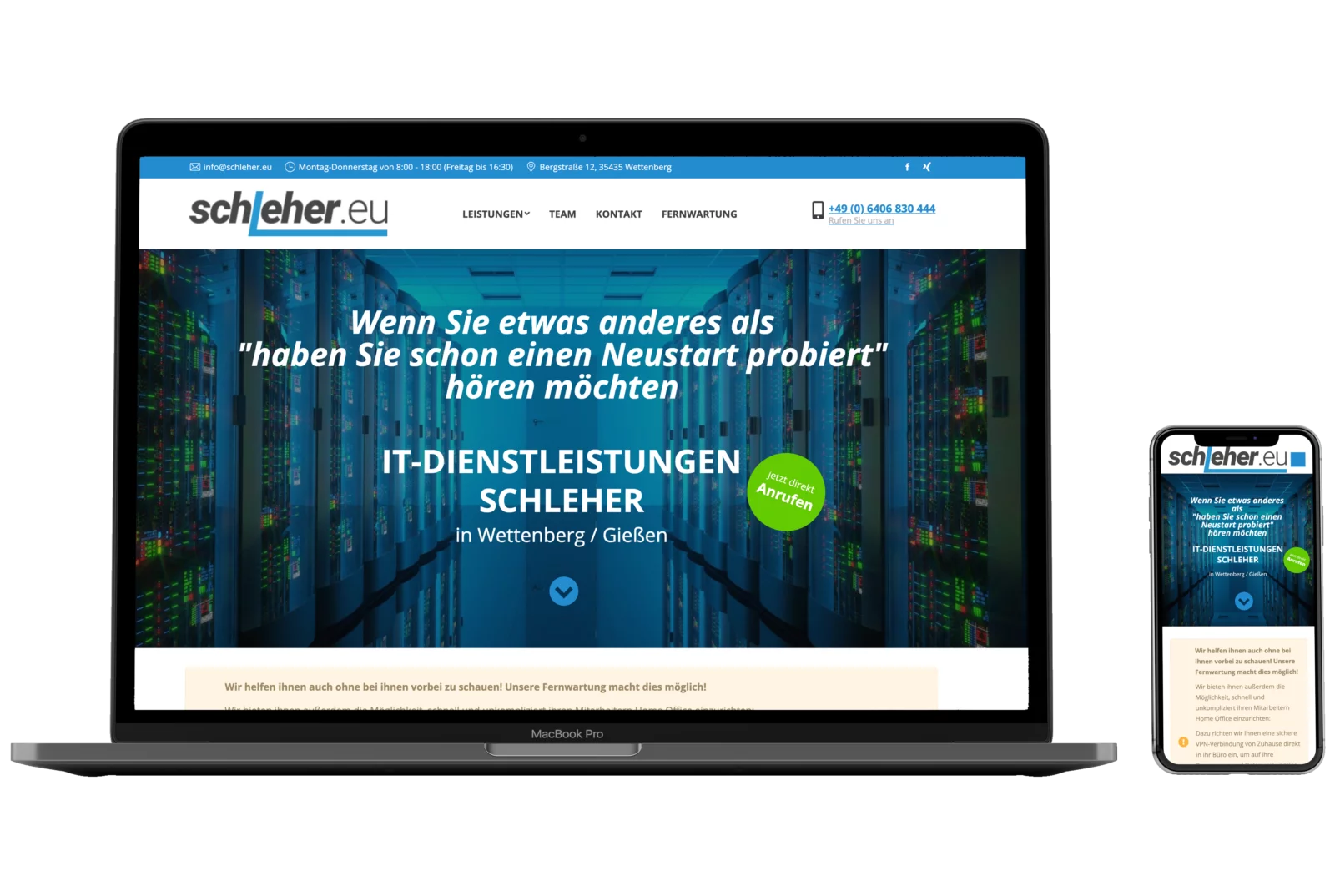 Komplett DSGVO-konforme Webseiten bietet Ihnen Wolf Webentwicklung in Bad Homburg an
