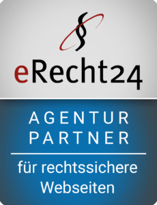 ein weiß-blaues Logo mit der Aufschrift „Agent Partner“.